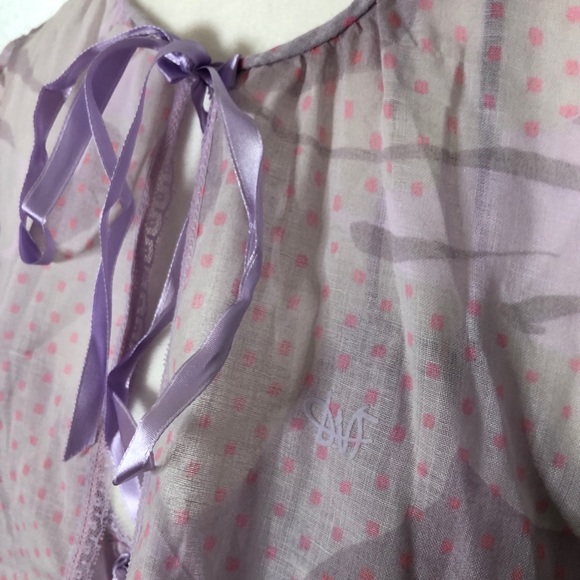 Diane von Furstenberg Vintage NWT Deadstock 2 Piece Lingerie Night Set - Picture 9 of 12